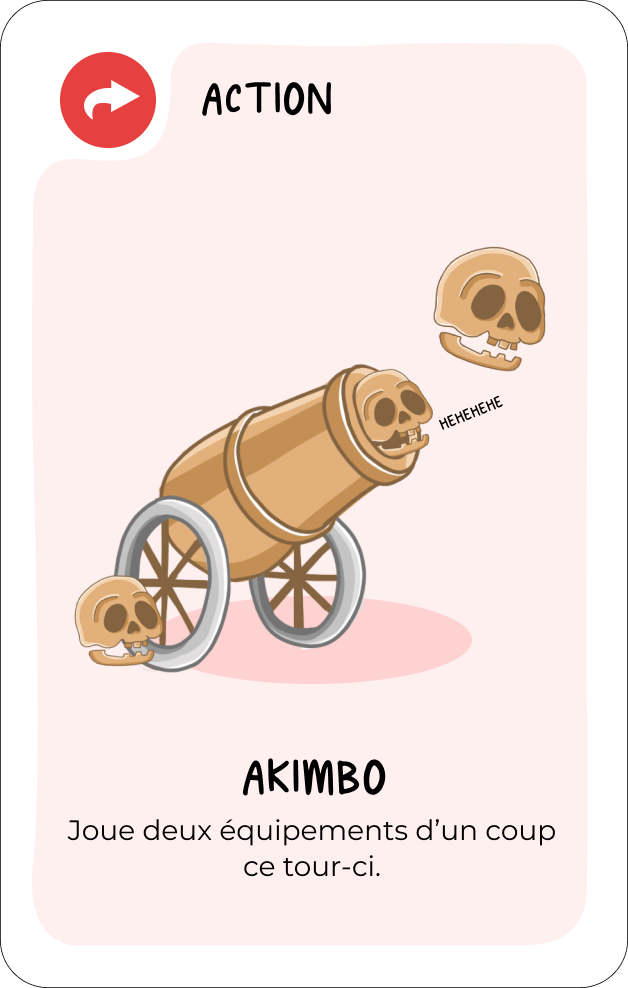 Carte Akimbo en main